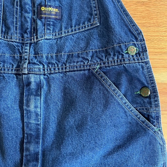 Rare Unisex Vintage OshKosh B'gosh Vestbak Denim Bib Overalls | Size 34 x 30 - Picture 3 of 13